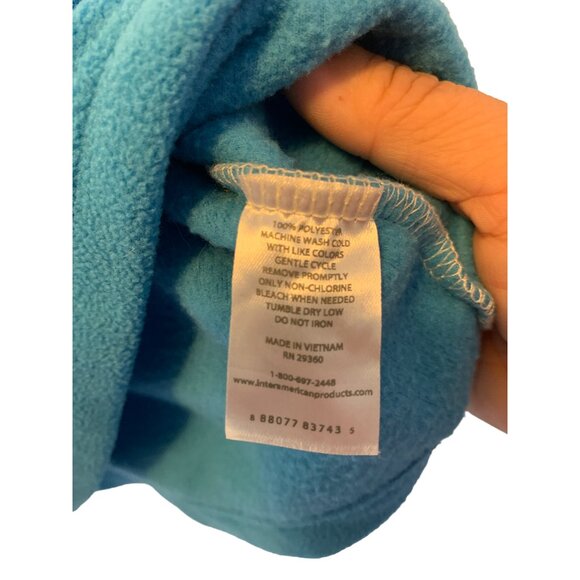 🌸3/$15🌸Blue Navy and White Color Block Pullover with 3/4 Zip sz Small - Picture 4 of 5